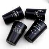HULIANFU NorthernEurope Ins Industry Style 304 Stainless Steel Spray Paint Beer Cup Cold Water Drinks Cup Household Office Use Gargle Cup