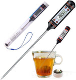 HULIANFU LCD Digital Kitchen Probe Thermometer Food Cooking Food Liquid Digital Thermometer Meat BBQ Milk Probe For Kitchen COD