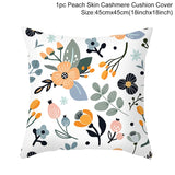 HULIANFU New Style Geometric Yellow Pillowcase Decorative Cushion For Sofa DIY Printed Pillow Chair Car Cushion Christmas Home Decoration