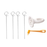 HULIANFU Potato Slicer Stainless Steel + Plastic Twist Potato Slicer Spiral DIY Handmade Creative Kitchen Gadgets Spiral Cut Potatoes