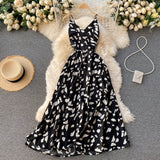 Boho Slim V Neck Summer bandage backless Maxi Long Dress Women Casual spaghetti strap Party Beach Holiday elegant tunic dress