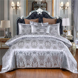 HULIANFU ROMANZO European style bedding set 3piece/set double/single/double/large double bed quilt cover + pillowcase Satin jacquard
