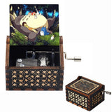 HULIANFU  Wooden Hand Crank Music Box Magic School Game Jurassic Park Godfather Children  Holiday Gift Christmas New Year Gift