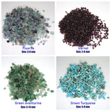 HULIANFU Natural Stones Gravel Crystals Chip Quartz Ore Minerals Reiki Healing Tumbled Agates Specimen Gemstones Home Aquarium Decoration