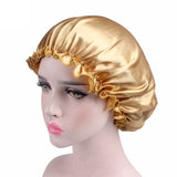HULIANFU Women Night Sleep Hat Adjust Satin Bonnet Hair Styling Cap Long Hair Care 29 Styles Silk Head Wrap Shower Cap Hair Styling Tools