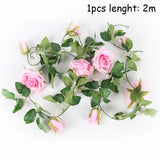HULIANFU Wedding Decoration 10-40cm Rattan Wreath Metal Hoop Wreath Decor Floral Hoop Christmas Decor for Home Hanging Artificial Flower