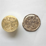 HULIANFU Wax Seal Stamp Retro Antique Sealing Wax Scrapbooking Stamps HEAD Wedding Decorative Metal Handle with love map Tree FLOWER ROSE