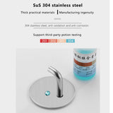 HULIANFU Wall Hook Storage Hanger 304 Stainless Steel Wall Hook Self-adhesive Towel Key Umbrella Hanger Hook for Kitchen Bathroom