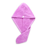 HULIANFU Women Hair Drying Hat Quick-dry Hair Towel Cap Hat Bath Hat Microfiber Solid Towel Cap Super Absorption Turban Hair Dry Cap
