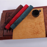 HULIANFU Superfine fiber tea towels absorbent strong kung fu tea towels high-grade tea cloth tea tools~