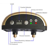 HULIANFU Waterproof Pet Dog Anti Barking Device Electric Dog Training Collar Dog Shock Deterrent Stop Barking Vibration Anti Bark Collar