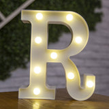 HULIANFU Luxury Alphabet Letter LED Lights Luminous Number Lamp  Battery Night Light for Home Wedding Birthday Christmas Party Decoration