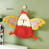 HULIANFU Lovely Cartoon Handkerchief Towel Hanging Absorbent Coral Velvet Wipe a Towel Household Kitchen Quick Drying Hand Cloth