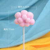 HULIANFU Rainbow Cake Topper Star Cloud Cupcake Decor Sofa Clay Cake Decor Baby Shower One 1st Happy Birthday Party Decor Kids Girl Boy