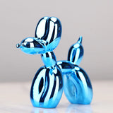 HULIANFU Nordic Resin Dog Crafts electroplating balloon dog sculpture home decorations modern living room desktop animal decor Ornament