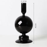 HULIANFU Nordic Glass candle holders romantic Dinner home decoration candlestick for birthday wending candle holder wax portavelas decor