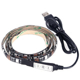 HULIANFU LED Strip Light USB 2835SMD DC 5V Flexible LED Lamp Tape Ribbon RGB 0.5M 1M 2M 3M 4M 5M Backlight
