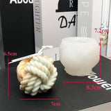 HULIANFU Scented Candle Mold DIY Wool shape Candle Silicone Casting Mold Handmade Candle Soap Making Wax Mold Handcraft Home Decoration