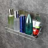 HULIANFU Stainless Steel Bathroom Storage Shelf Punch-Free Kitchen Bathroom Toilet Wall Hanging Storage Rack