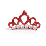 HULIANFU Pet Small Dogs Cat Faux Pearl Crown Shape Bows Hair Clips Head Decoration For Pets Puppy Hairpins Decor Grooming Accessoires