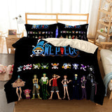 HULIANFU ONE Piece Japan Anime Game Summer Bed Pillowcases Quilt Duvet Cover Set Single Queen King 3D Photo Bedding Set