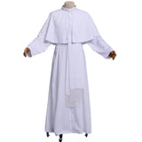 Clergy Men Cassock Priest Costume Bishop Roman Catholic Church Soutane Pope Pastor Father Mass Missionary Robes Outfit