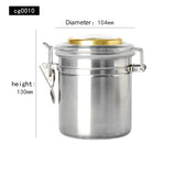 HULIANFU MUXIANG Tobacco Humidor Humidifier Cigar Humidor Jar Tobacco Pipes Smoking Accessories Humidor Box Travel Stainless Steel Gift