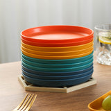 HULIANFU Pure Color Household Plastic Sauce Snack Dessert Plate Sushi Japanese Candy Dishes Desktop Garbage Tray Kitchen Accessories