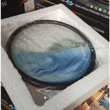 HULIANFU Moving Sand Art Picture Round Glass 3D Deep Sea Sandscape In Motion Display Flowing Sand Frame Sand Painting