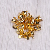 HULIANFU 2023 1cm 2cm mini Gold Silver jingle Bell Christmas tree Decoration Pet Hanging Metal Bell DIY Handmade Bell Crafts Accessories