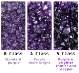 HULIANFU Natural Ametista Amethyst Geode Quartz Cluster Crystal Specimen Energy Healing Thunder Egg Wholesale