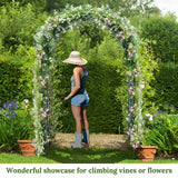 HULIANFU Iron Wedding Arch Decorative Garden Backdrop Pergola Stand Flower Frame For Marriage birthday wedding Party Decoration DIY Arch