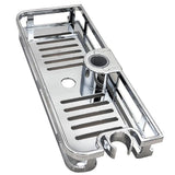 HULIANFU Multifunction Home Decor Organizer Bathroom Lifting Rod Removable Stand No Drilling Soap Holder Shower Shelf Storage Rack Tray