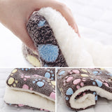 HULIANFU Pet Sleeping Mat Cat Bed Dog Bed Thickened Pet Soft Wool Mat Blanket Mmattress Household Portable Washable Warm Carpet