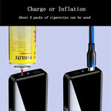 HULIANFU Windproof Arc Usb Lighter Gas Lighter Metal Survival Torch Turbo Lighters Plasma Lighter Survival Lighters Gadgets for Men