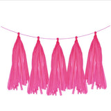 HULIANFU Tissue Paper Tassels Birthday Party Decoration Hanging Garland Ribbon Curtain Baby Shower Decor Parti  Celebration Supplies