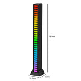 HULIANFU RGB Sound control LED light app control pickup voice activated rhythm lights color ambient LED light bar of music Ambient Light