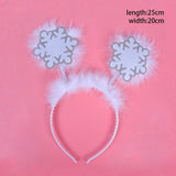 HULIANFU 2023 Christmas Headbands Christmas Tree Reindeer Antlers Hairband Xmas Party Kids Hairhoop  Christmas Glasses Photo Booth Props
