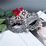 HULIANFU Lace Mask Female Half Face Black Eye Mask White Halloween Mask Party Masquerade Child Mask