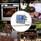 HULIANFU ThermoPro TP17 Dual Probes Digital Outdoor Meat Thermometer Cooking BBQ Oven Thermometer with Big LCD Screen For Kitchen
