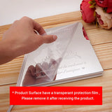HULIANFU Personalized Wedding Guestbook Acrylic Mirror Cover Signature Books Customized Gift Engagement Souvenir Party Decor Favors