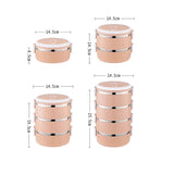 HULIANFU Microwave Stainless Steel Thermal Lunch Box Food Storage Box Travel Picnic Leakproof Lunch Box Students Work Adult Lunch Box