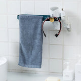 HULIANFU Towel Rack Free Punching Toilet Multifunctional Bathroom Rack Single Towel Bar Toilet Wall-mounted Storage Rack