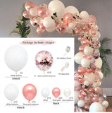 HULIANFU Macaron Balloons Garland Arch Rose Gold Confetti Ballon Wedding Birthday Baloon Birthday Party Decor Kids Baby Shower