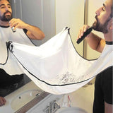 HULIANFU Man Bathroom Apron Men Haircut Storage Waterproof Floral Cloth Male Beard Apron Household Cleaning Male Beard Storage Shelves