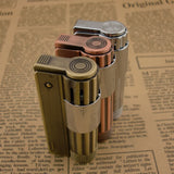 HULIANFU Retro Flint Lighter Grinding Wheel Classic Metal Flint Lighter Metal Petrol Windproof Portable Cigarette Lighter Gadgets For Man