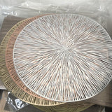 HULIANFU Round Hollow PVC Placemats For Kitchen Dinning Table Mat Insulation Pads Drink Coffee Cup Coasters Hotel Restaurant Home Decor