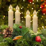 HULIANFU LED Candles Light Flameless Remote cвечи Velas شموع for Home Dinner Party Christmas Tree Candle Decoration Lamp Light New Years