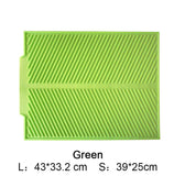 HULIANFU Silicone Square Dish Drying Mat Heat Resistant Draining Tableware Durable Pad Mat for Dishes Table Placemats Kitchen Accessories