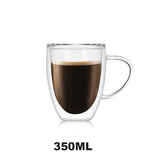 HULIANFU JANKNG Heat-Resistant Double Wall Glass Cup Beer Coffee Cup Set Handmade Beer Tumbler Mug Tea Whiskey Mugs Transparent Drinkware